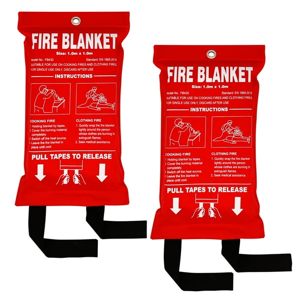 SITERWELL Fire Blanket , Fiberglass Fire Suppression Blanket for