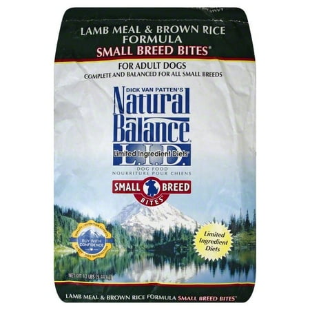 Natures Balance Small Bites Natural Balance Small Breed Bites L.I.D. Limited Ingredient Diets Lamb Meal & Brown Rice Formula Dry Dog Food, 12-Pound ()