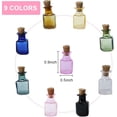 thumbnail image 2 of Hyuetrsa 45 Pcs 2 ml Mini Colored Glass Square Potion Bottles Mini Potion Bottles with Cork Tiny Spell Jars with Corks Stoppers & Funnel & Eye Bolts for DIY Decoration，9 Colors, 2 of 8