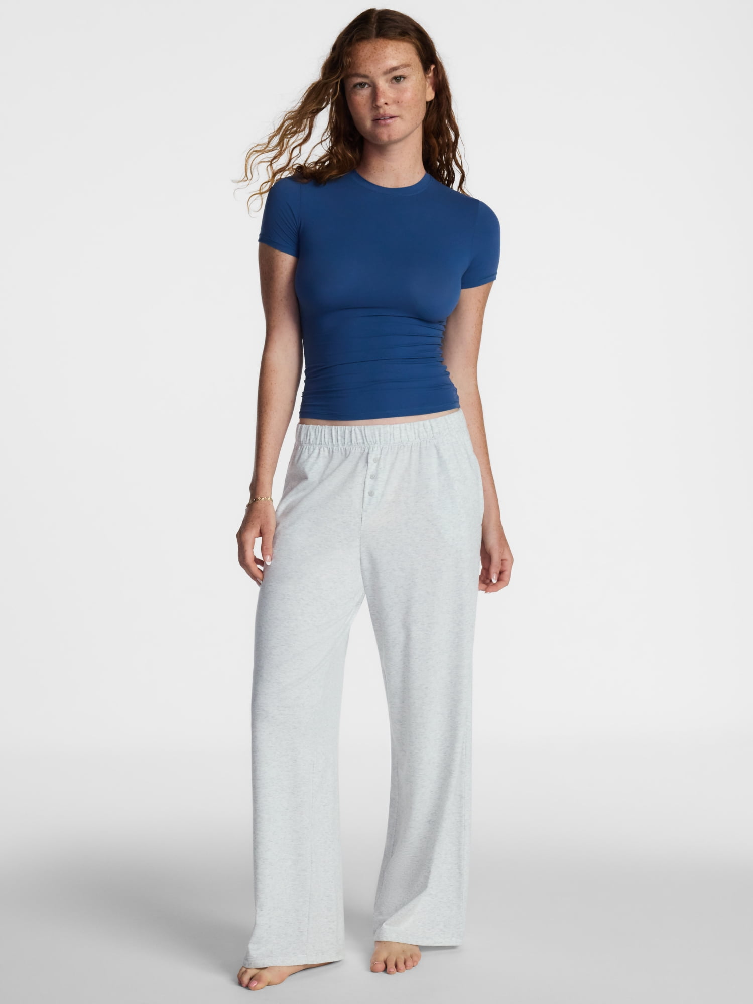 No Boundaries Fit Stretch Tee with Short Sleeves, Women's XS-XXXL