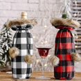thumbnail image 2 of Christmas Wine Bottle Cover Red Wine Bottle Bag Wine Bottle Covers Bag For Wine Bottle Drawstring Gift Wrap Santa Pattern Decoration (Christmas Wine C, 2 of 5