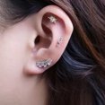 thumbnail image 3 of Limerencia Hypoallergenic Titanium F136 Screw In Flat Back Earrings Implant Grade G23 Tragus Helix Cartilage 20G Piercing for Women's Sensitive Ears, 3 of 7
