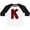 White and Black, variant on Inktastic Red Buffalo Plaid Initial K Boys or Girls Toddler T-Shirt