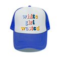 thumbnail image 1 of White Girl Wasted Snapback Cap Funny Party Dance Frat College Baseball Caps Rainbow Colors Letter Printed Trucker Cap Hats YP06756-60cm for adult Gao Jinjia LED, 1 of 2