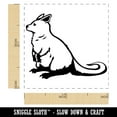 thumbnail image 2 of Red-Necked Wallaby from Australia Self-Inking Rubber Stamp Ink Stamper - Lime Green Ink - Small 1 Inch, 2 of 7
