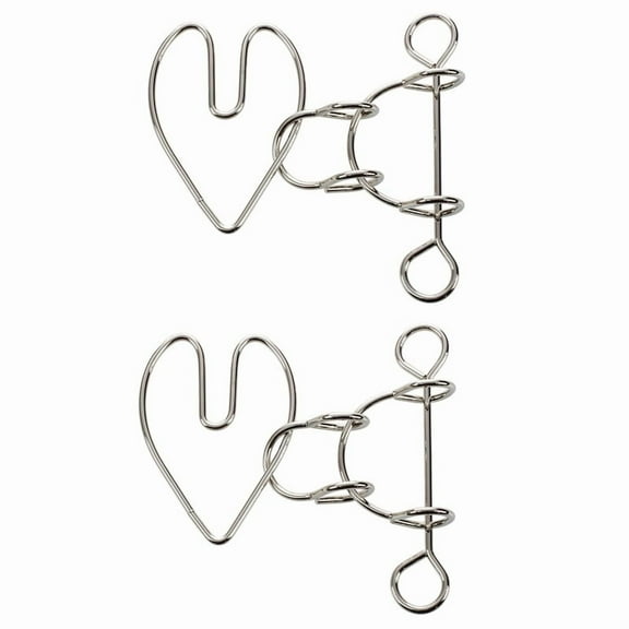 2X Heartbreak Wire Brain Teaser Metal Puzzle