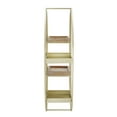 thumbnail image 4 of Linon Lester Round 4-Shelf Wall Storage, Gold Iron Frame with Gray Wash Finish, 4 of 9