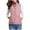 Pink, variant on Jacenvly Winter Ladies Puffer Vest Activewear Cropped Stylish Pocket Coat Sleeveless Down Cotton Waistcoat