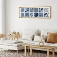 thumbnail image 5 of IDEA4WALL Extra Large Framed Canvas Print Wall Art Blue Botanical Elegant Floral Classic Art Vintage Wildflowers Pattern Wall Decor Oversized Artwork Relax/Calm for Living Room - 60"x20", 5 of 5