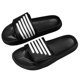 thumbnail image 1 of Sandalias de playa de verano transpirables con toboganes acuáticos a rayas para hombre para interiores y exteriores, 1 of 8