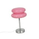 thumbnail image 2 of Lámpara de noche de cristal con forma de tarta de huevo y 3 modos de color, decorativa, moderna, bonita, retro. Rosa, 2 of 9