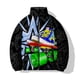 thumbnail image 2 of Abrigos de invierno para hombre, abrigo de algodón con estampado de patineta y criaturas exóticas, chaqueta holgada de moda, ropa de calle Harajuku para hombre, 2 of 4