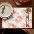 thumbnail image 4 of Pioneer Flower Floral Print Pattern Summer Placemats Table Placemats Set Of 6-Linen Kitchen Washable Placemats Table Mats 12x18 Inch Non-Slip Heat Resistant, 4 of 5