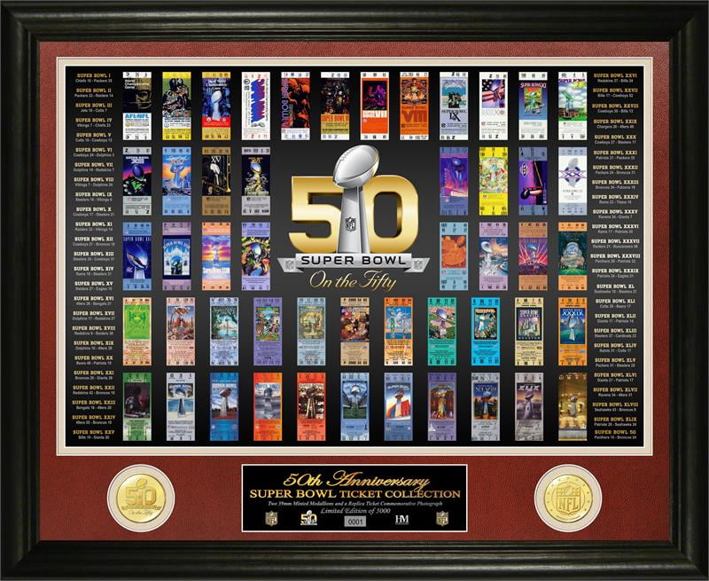 : Highland Mint Denver Broncos Super Bowl 50 Champions Ticket  Collection : Sports & Outdoors