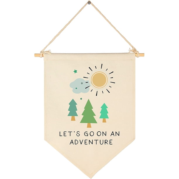 Arte de pared para guardería, regalo para dormitorio de guardería, My Sun My Moon and All of My Stars, lienzo colgante con bandera, cartel de pared, decoración, regalo para bebés, niños, niñas, niños,