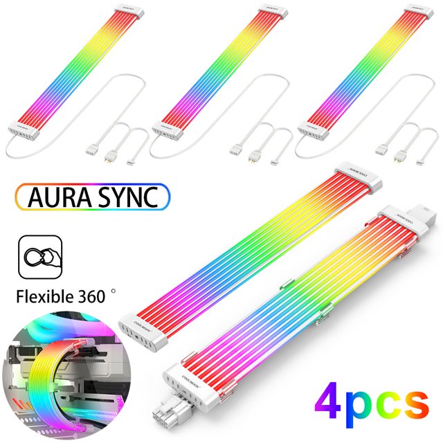 Barra Flexible 5V Sync ARGB Accesorios Computadora (C260EX) Blanco