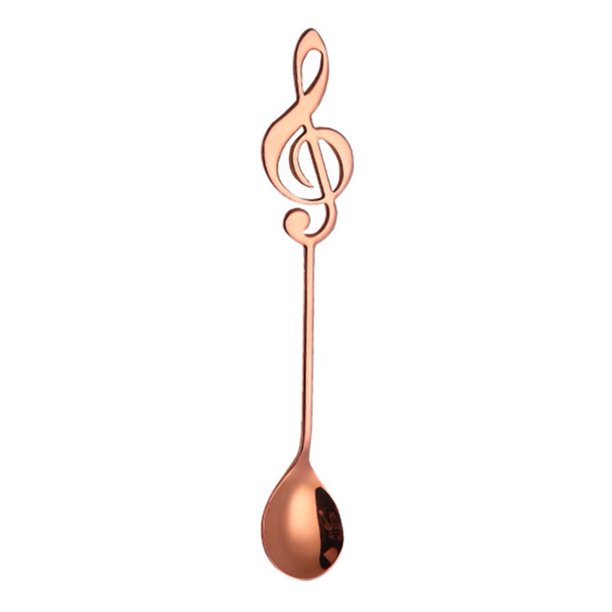 Wdftyju Cuchara de café de acero inoxidable con mango largo colorido, cuchara pequeña para postre de helado Wdftyju 3lj0qv6jg8lm8xs9D03