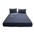 thumbnail image 3 of SIfdSeng Get it Fast Solid Color Bed Cover Class A Full Solid Color Washed Baby and Grade Bedspread Cover Imitation Pure Bed Sheet, 3 of 5