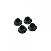 gibson top hat knobs - 4 pack, black