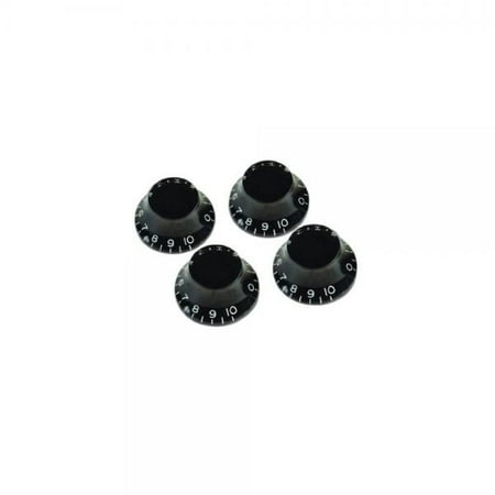 gibson top hat knobs - 4 pack, black