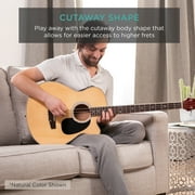 Best Choice Products 22-Fret Full Size Acoustic Electric Bass Guitar w/ 4-Band Equalizer, Truss Rod, Padded Gig Bag - Red