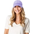 thumbnail image 2 of DALIX Mom Hat Women's Embroidered Cotton Baseball Cap in Lavender, 2 of 12