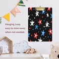 thumbnail image 6 of 12.5" x 9" Acrylic Clipboard with Gold Metal Clip Office and Classroom Essential Stars Doodle Pattern, 6 of 7