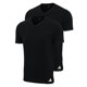 thumbnail image 1 of adidas Camisetas Hombre, Lote de 2 - Camiseta cuello pico Active Flex Cotton, cuello pico, color liso Negro 2XL (XX-Large), 1 of 5