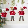 thumbnail image 1 of Mejor adorno para osos de árbol de Navidad - Colgante de plástico duradero para decoración navideña de ventanas y hogares, 1 of 6