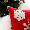 thumbnail image 4 of Christmas Big Snowflake Embroidery Pillow Cover Living Room Sofa Cushion Cover Soft New Year Atmosphere Decoration By Pillowcase (2,45X45 without core), 4 of 6