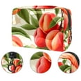 thumbnail image 2 of Peach Makeup Case Cosmetic Travel Bag -PVC Cosmetic Storage Bag with Zipper, Printed Design, Organizer Makeup Travel Bags for Women Toiletry and Makeup -., 2 of 6