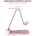 thumbnail image 3 of 2Pack Cell Phone Stand for Angle Height Adjustable Desk Sturdy Aluminum Metal Phone Holder for iPhone,Ipad, Mobile Phone, All Android Smartphone,Desktop, 3 of 4