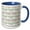 Blue/White, variant on 3drose, Colorful Summer Pattern Marthas Vineyard, Massachusetts, Palms, Sun, 15oz Mug