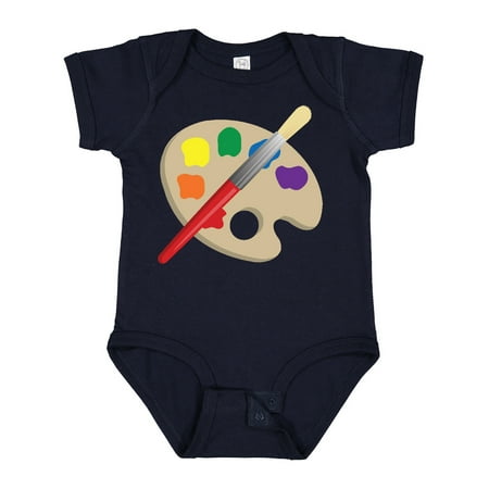 

Inktastic Artist Palette and Brush Gift Baby Boy or Baby Girl Bodysuit