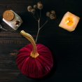 thumbnail image 2 of Velvet Pumpkins,Mini Velvet Pumpkins,Handmade Velvet Pumpkins Decor,Super Soft Stuffed Pumpkin With Exquisite Craftsmanship For Fall Halloween Thanksgiving Decoration,1PC,Red, 2 of 3