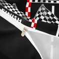 thumbnail image 4 of Castle Fairy Dynamic Race Flag Twin Bedding for Boys, Finish Line Banner Duvet Cover Set for Guest Room, Scarlet Monochrome,Black Reversible,2pcs,No Comforter, 4 of 6
