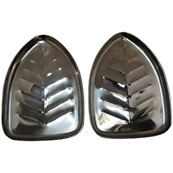 SynSpiritStore Stainless Steel 2 Pcs Banana Leaf Shape Dinner/Snack/Mess Tray- Set of 2 Large