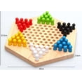 thumbnail image 4 of Toys Of Wood Oxford Chinese Checkers Wood And Gobang (5 por fila) - Juego de mesa familiar 2 en 1 - Juego de estrategia lógica - Juegos de mesa de madera para adultos y para niños, 4 of 5