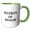 Green/White, variant on 3drose, Matron of Honor. Bold Black Lettering on a White Background., 11oz Two-tone Red Mug
