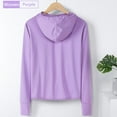 thumbnail image 3 of MYG UPF50+ Sun Protection Jacket Women Ice Silk Hooded Coat Summer Breathable Tops, 3 of 9