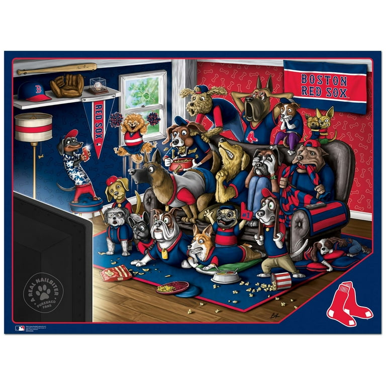 Boston Red Sox 500 PC Jigsaw Puzzle - Purebred Fans Nailbiter