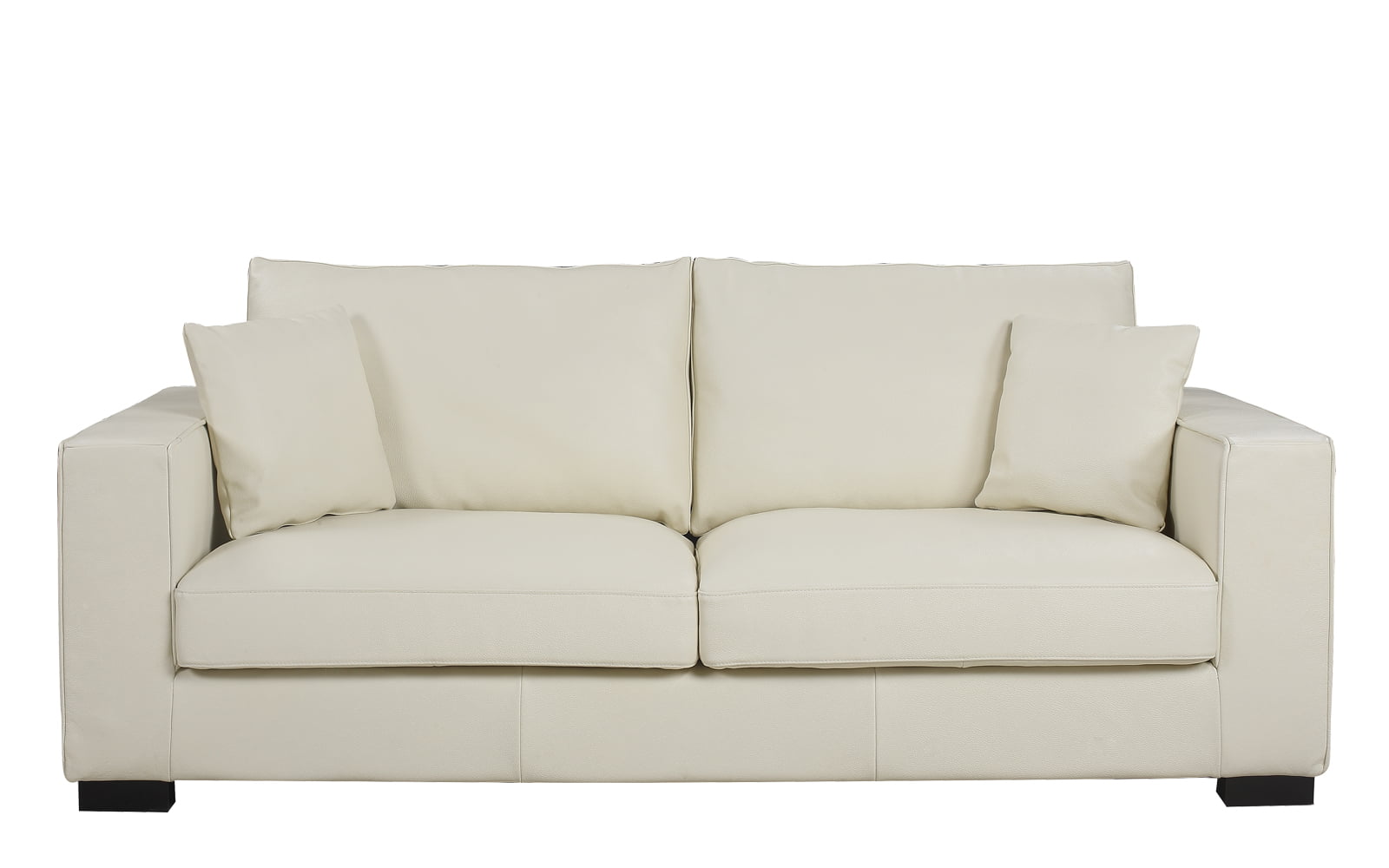 off white leather sofa