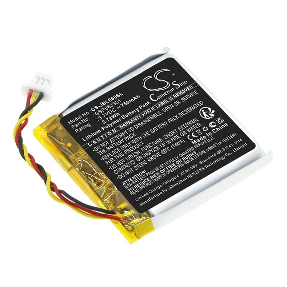 750mAh GSP683331 Battery for JBL Live 660, Live 660NC