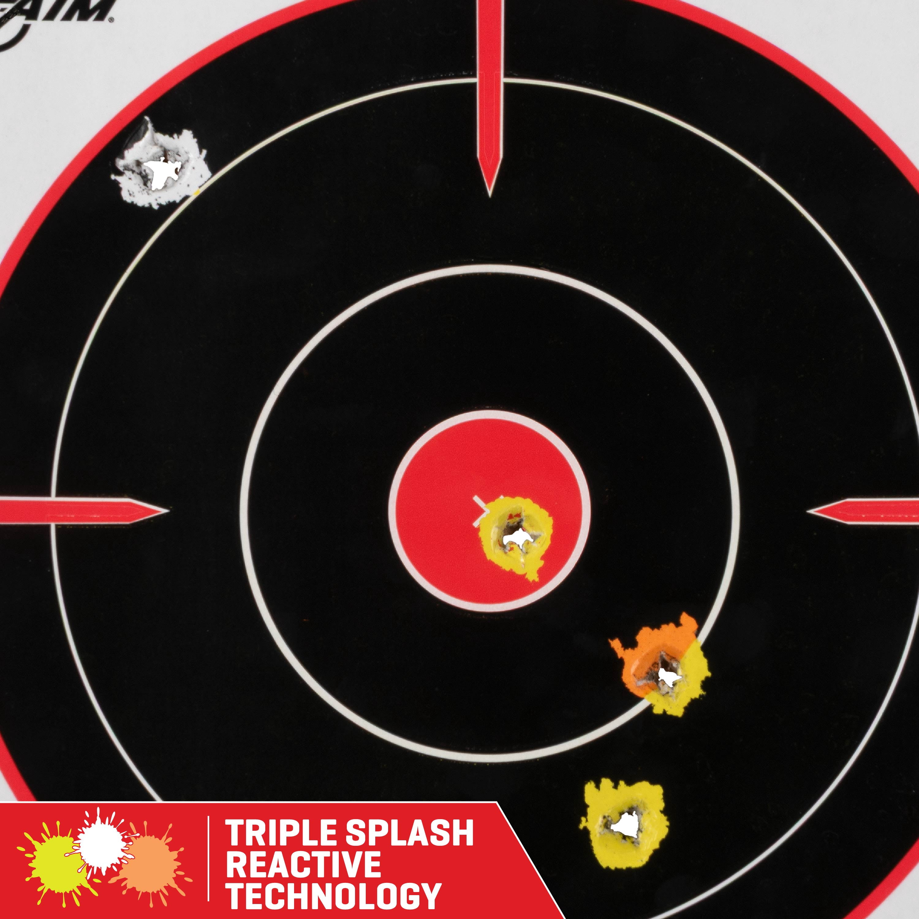 EZ Aim Splash Bullseye Targets, 8 x 8 Inch, 20 Pack