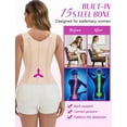 thumbnail image 4 of Waist Trainer for Women Tummy Control Corset Shapewear Workout Cincher Body Shaper Tank Top Sport Girdle, 4 of 5