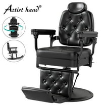 Artist Hand All Purpose Hydraulic Recline Salon Chair Heavy Duty Black Barber Chair Beauty Spa