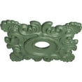 thumbnail image 3 of Ekena Millwork 18"W x 18"H x 3 1/4"ID x 1 1/2"P Crawley Ceiling Medallion (Fits Canopies up to 6 3/4"), Hand-Painted Athenian Green, 3 of 5