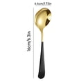 thumbnail image 3 of Huayishang Tableware Round Spoon 304 Stainless Spoon Fork Household Cute Small Soup Spoon Thick Round Bottom Eating Spoon, 3 of 9