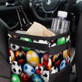 thumbnail image 6 of Football Foldable Car Trash Bin with Lid, Leak-proof Mini Trash Can, Hanging Storage Bag for Car, 6 of 6