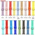 thumbnail image 2 of LEIXIUER Silicone Band for Apple Watch Bands 40mm 45mm 41mm 44mm 42mm 38mm Sport Breathable Extra-Soft Silicone Wristband Men Women Replacement Bands for iWatch Band Series 7 6 SE 5 4 3 2 1, 2 of 9
